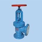 Lining fluorine globe valve (Angle)