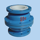 Fluorine-butterfly check valve