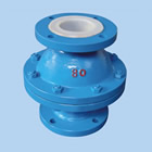 Fluorine-butterfly check valve