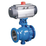 Pneumatic type ball valve