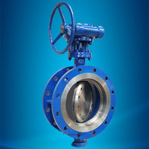Triple eccentric flanged butterfly valve