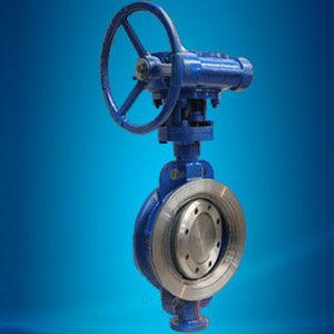 Triple eccentric wafer butterfly valve