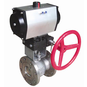 Pneumatic feeding ball valve