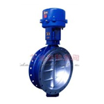 SEB electric triple eccentric butterfly valve high performance