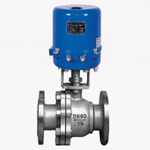 SEO electric type O straight ball valve