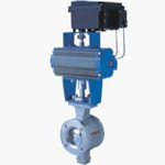 SPV pneumatic V type ball valve adjustment