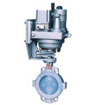 Pneumatic diaphragm and piston butterfly valve adjustment